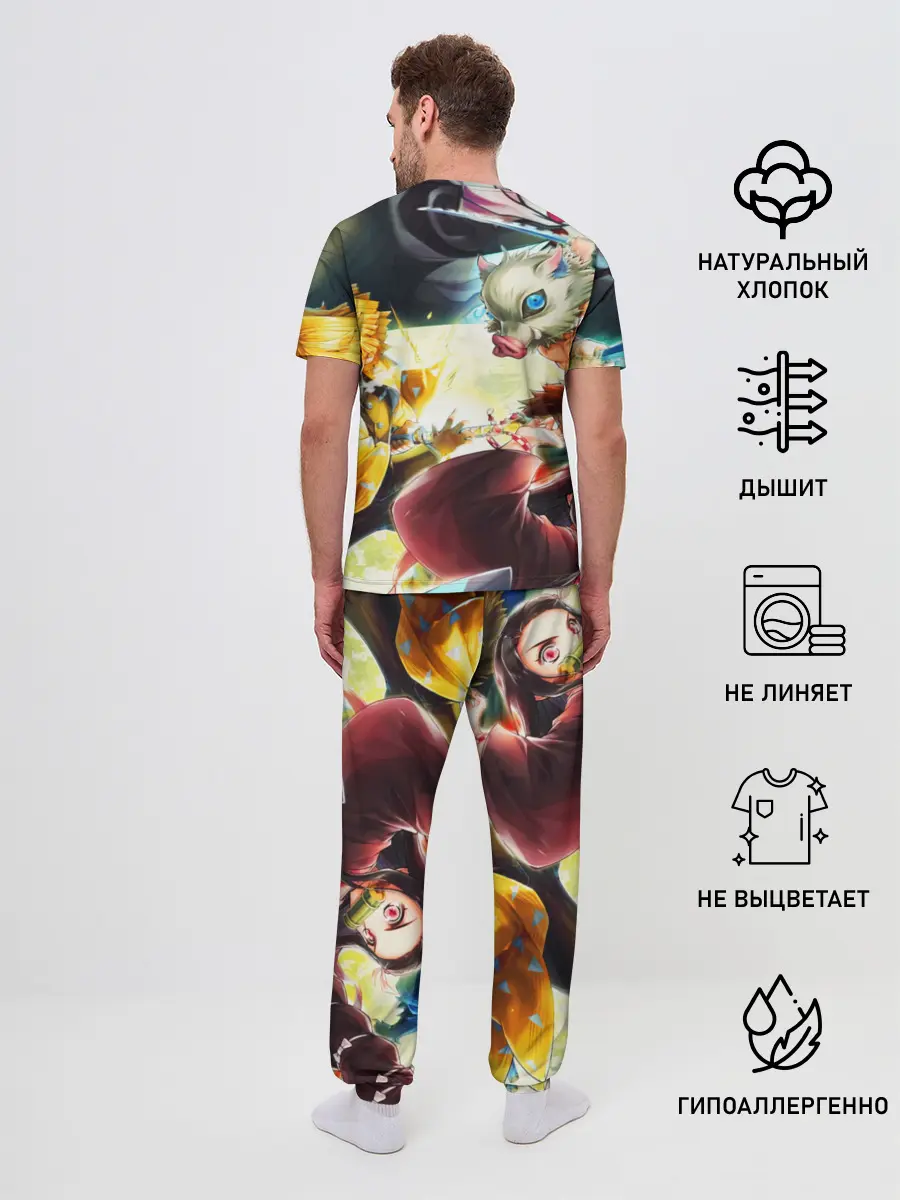 Мужская пижама с брюками / КЛИНОК РАССЕКАЮЩИЙ ДЕМОНОВ ПЕРСОНАЖИ