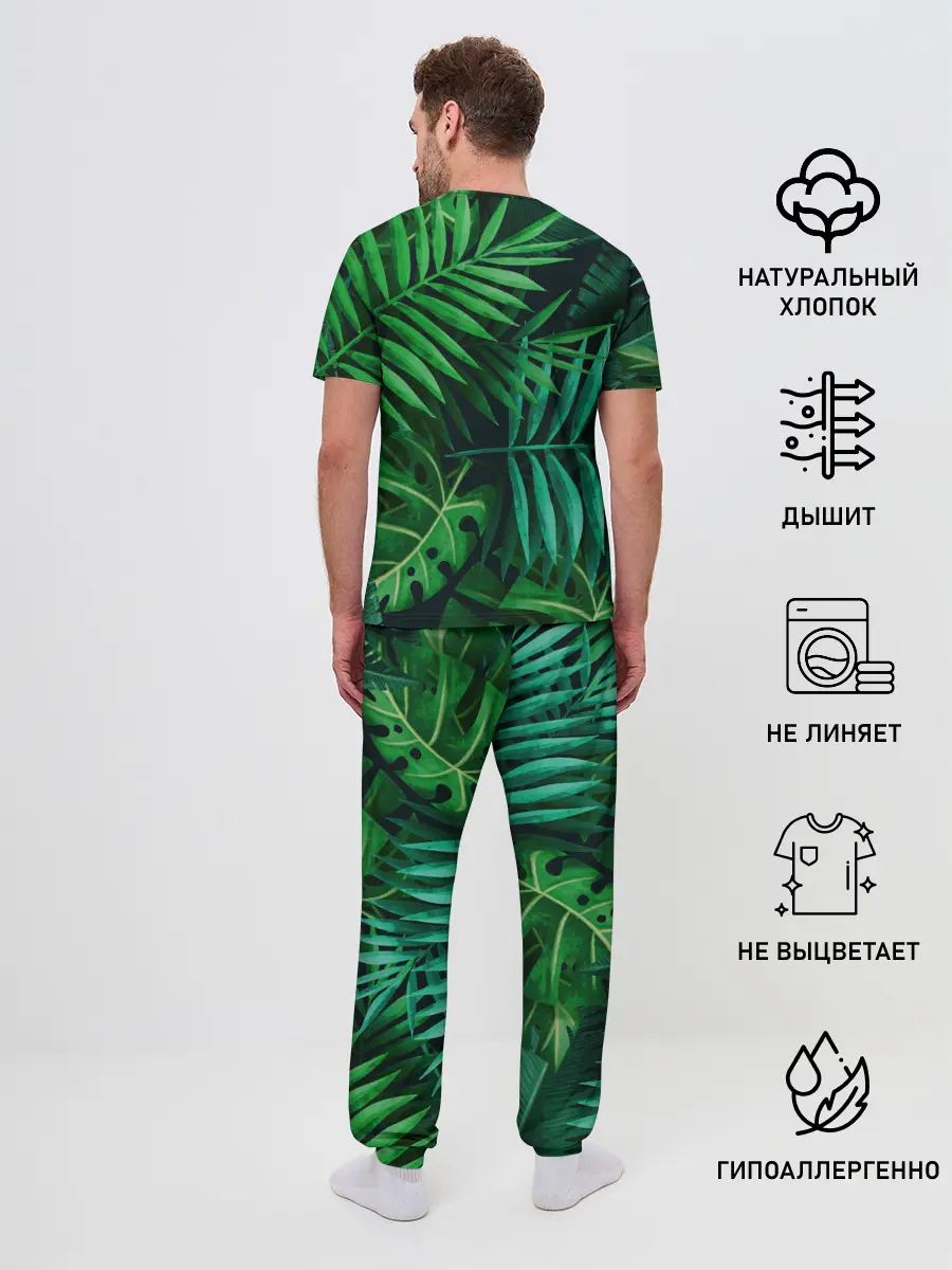 Мужская пижама с брюками / Сочные тропики