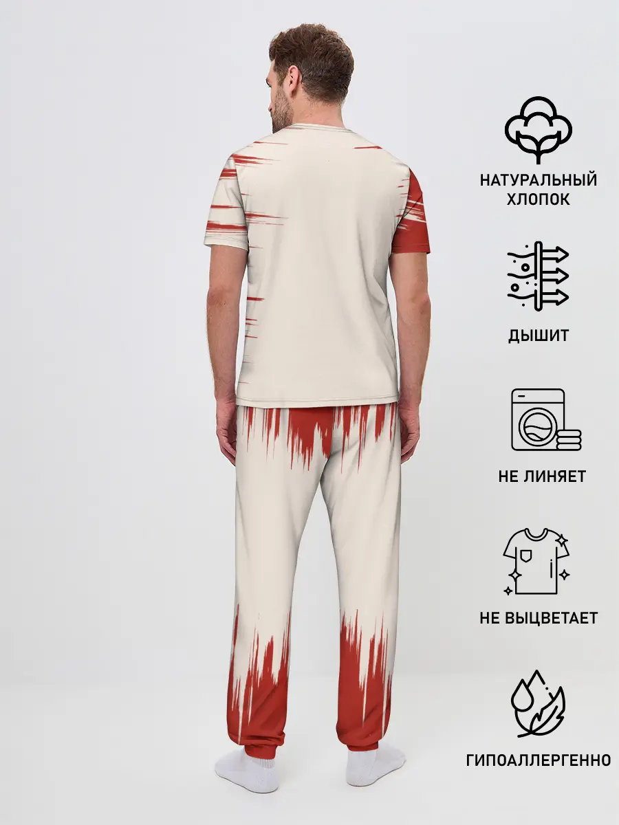 Мужская пижама с брюками / Танджиро Камадо Kimetsu no Yaiba