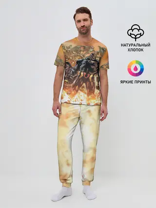 Мужская пижама с брюками / Дарксайд и парадемоны