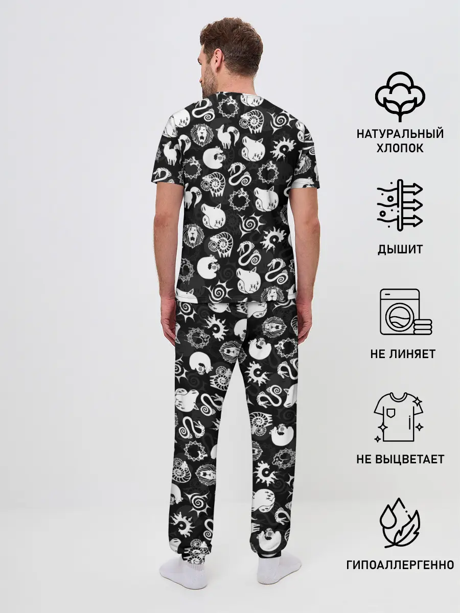 Мужская пижама с брюками / SEVEN DEADLY SINS СИМВОЛЫ