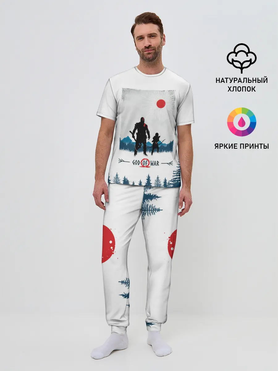Мужская пижама с брюками / God whith son