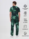 Мужская пижама с брюками / листва