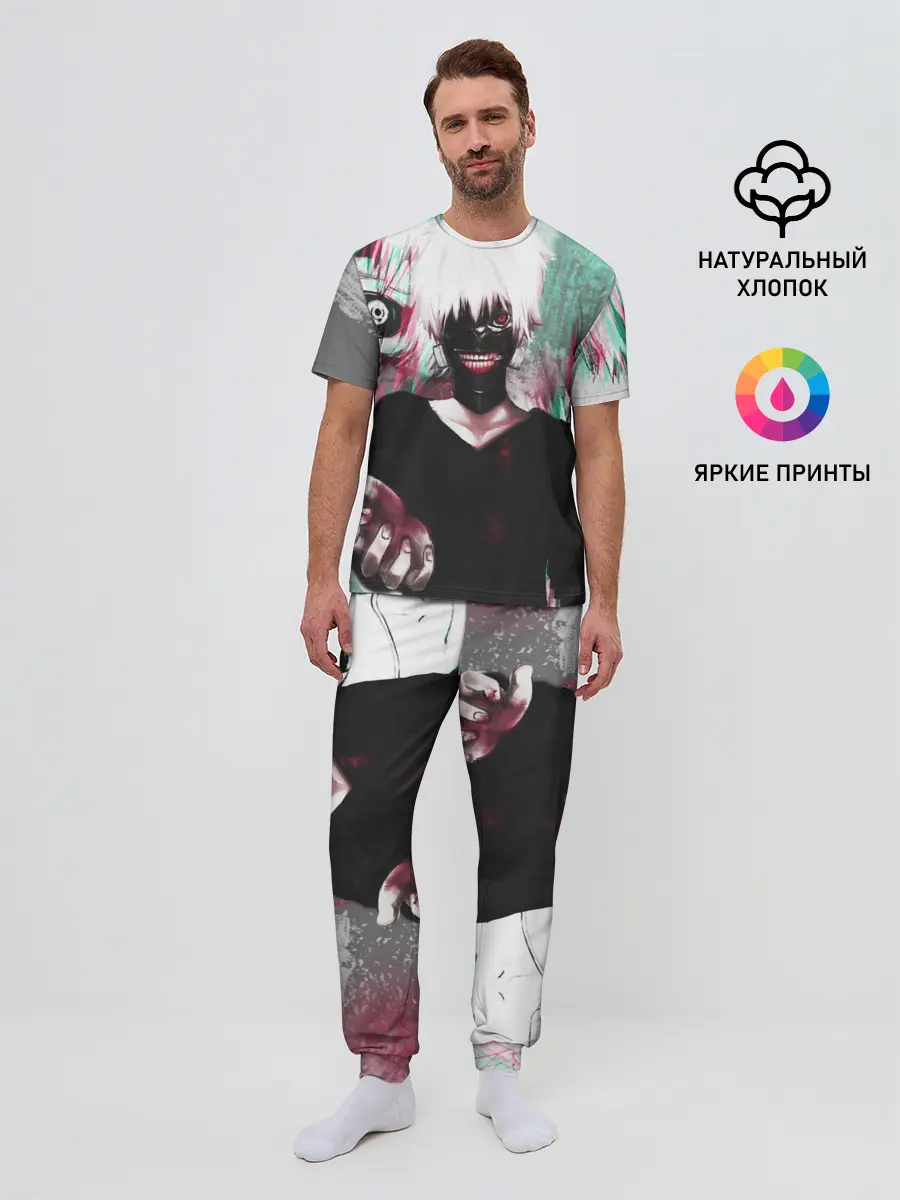 Мужская пижама с брюками / Полугуль Канеки