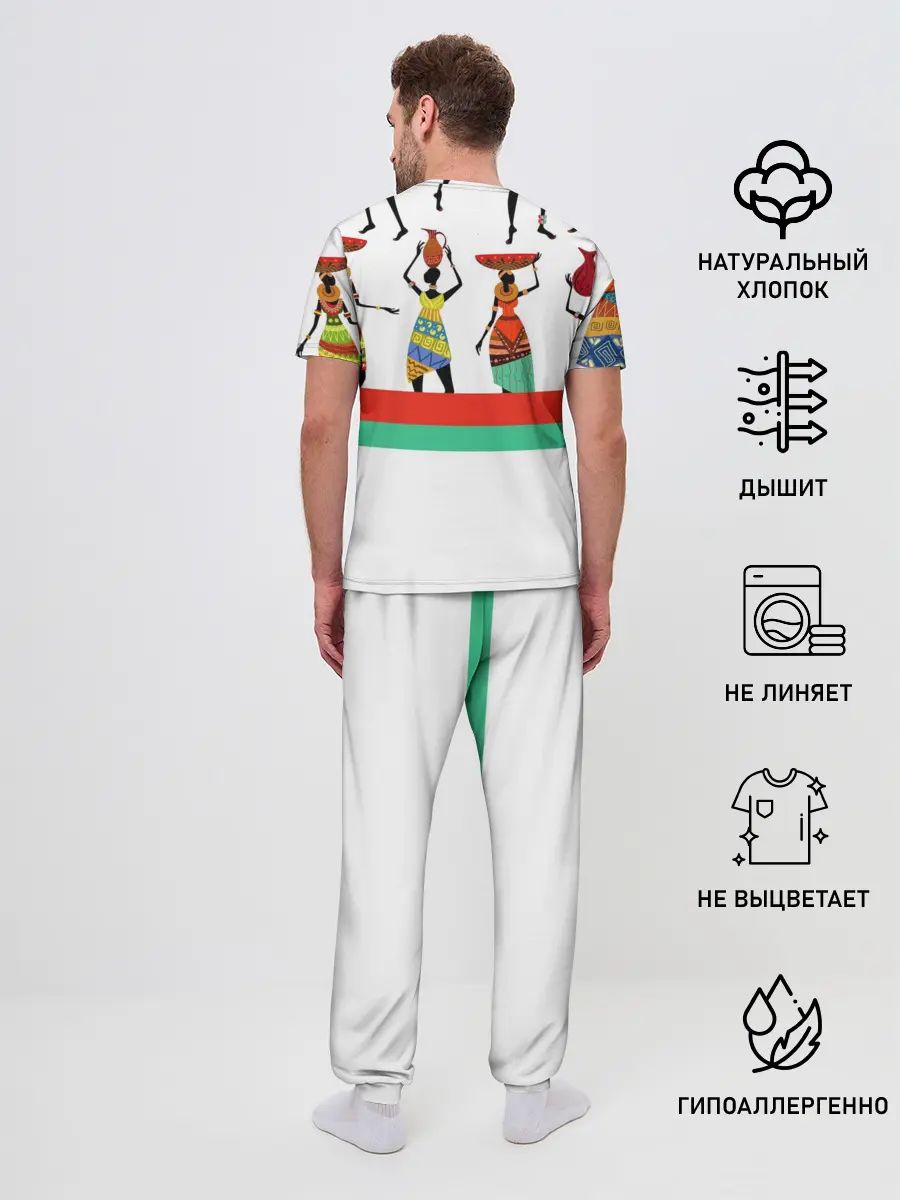 Мужская пижама с брюками / Девушки