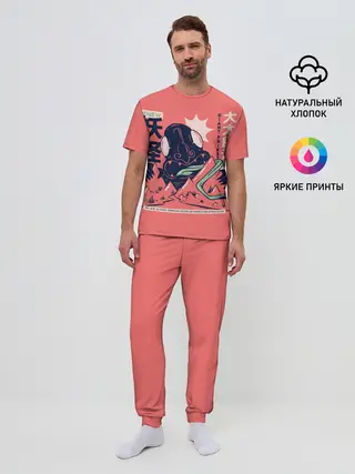 Мужская пижама с брюками / Anime Daidarabotchi Yokai