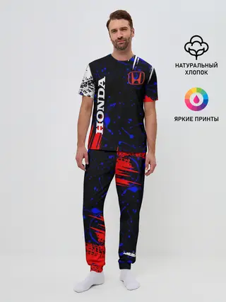 Мужская пижама с брюками / HONDA.