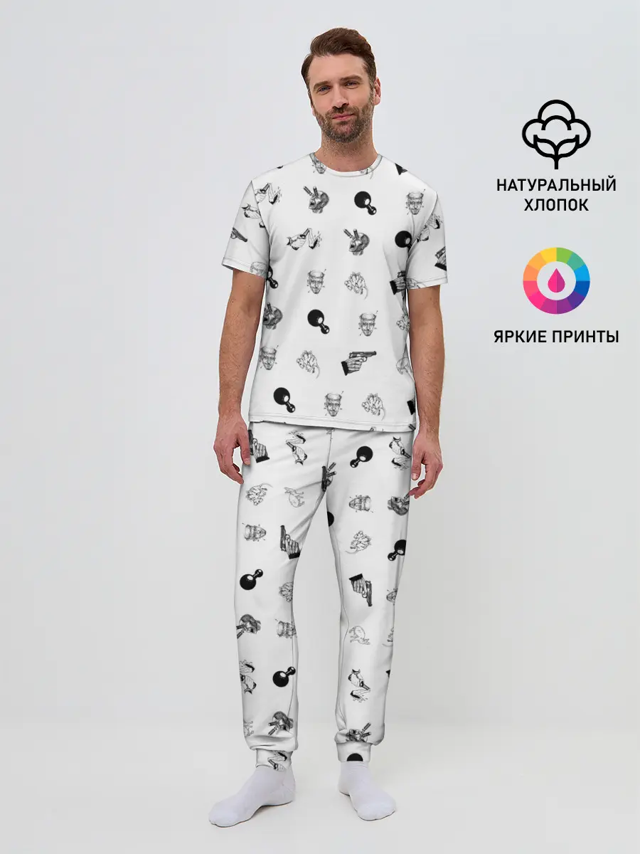 Мужская пижама с брюками / Кровосток | Паттерн