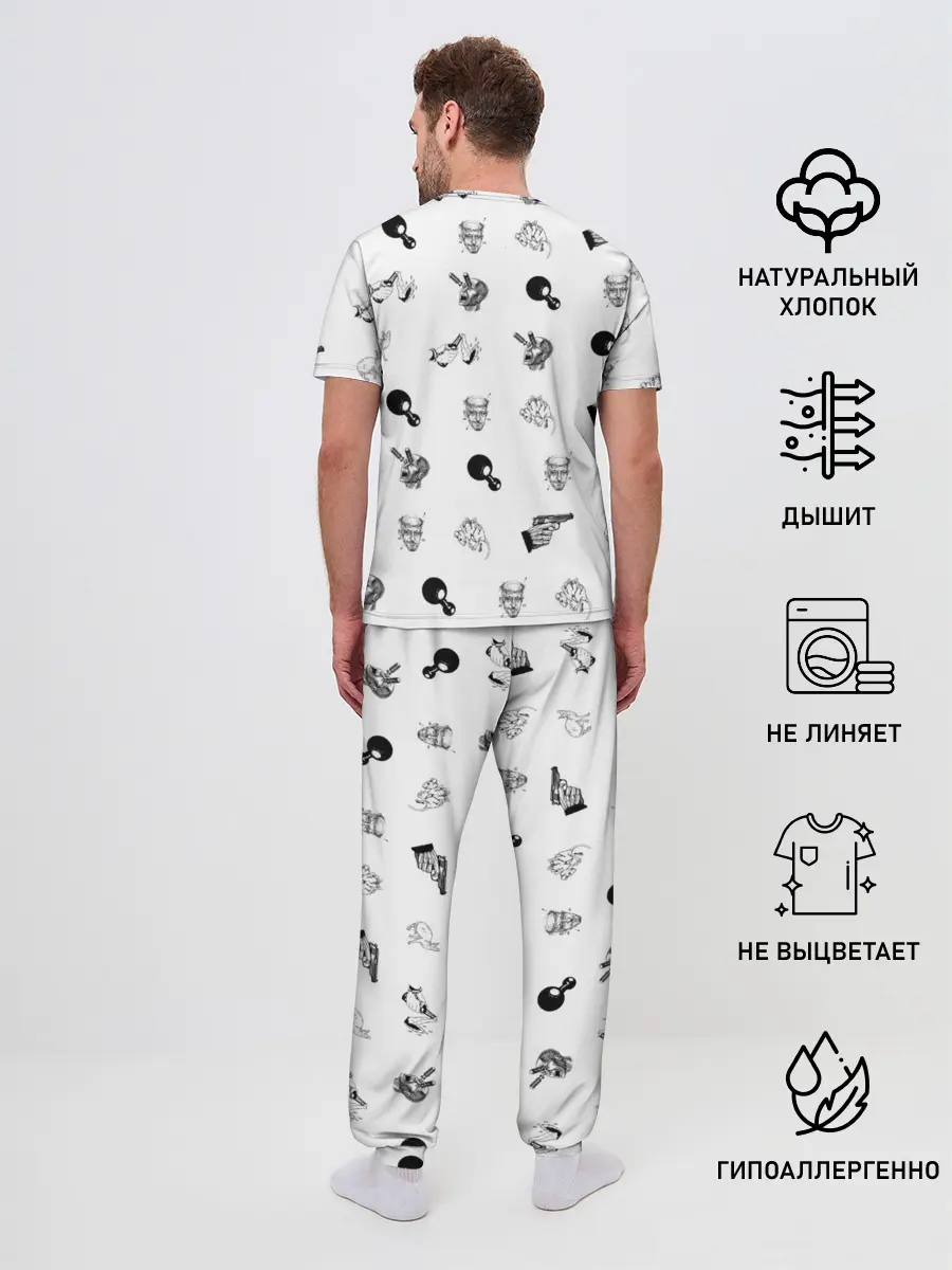 Мужская пижама с брюками / Кровосток | Паттерн