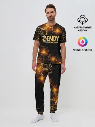 Мужская пижама с брюками / BENDY LOGO