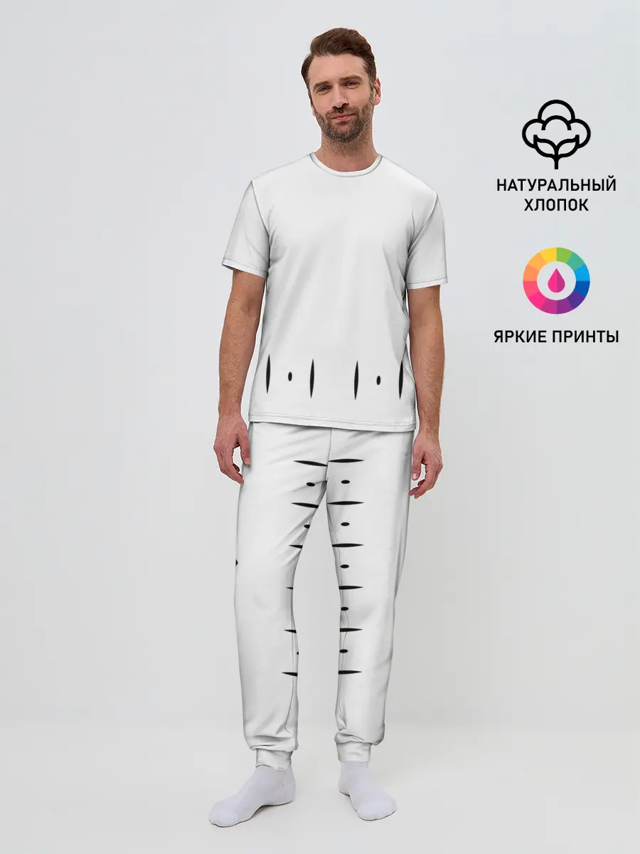 Мужская пижама с брюками / ФОРМА КАПИТАНА ГОТЕЙ 13 СПИНА
