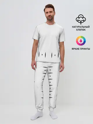 Мужская пижама с брюками / ФОРМА КАПИТАНА ГОТЕЙ 13 СПИНА