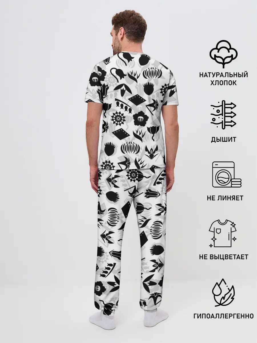 Мужская пижама с брюками / БЛИЧ КАПИТАНЫ ГОТЕЙ 13 ЭМБЛЕМЫ