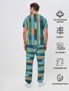 Мужская пижама с брюками / Абстракция в стиле модерн