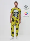 Мужская пижама с брюками / Yellow Skulls