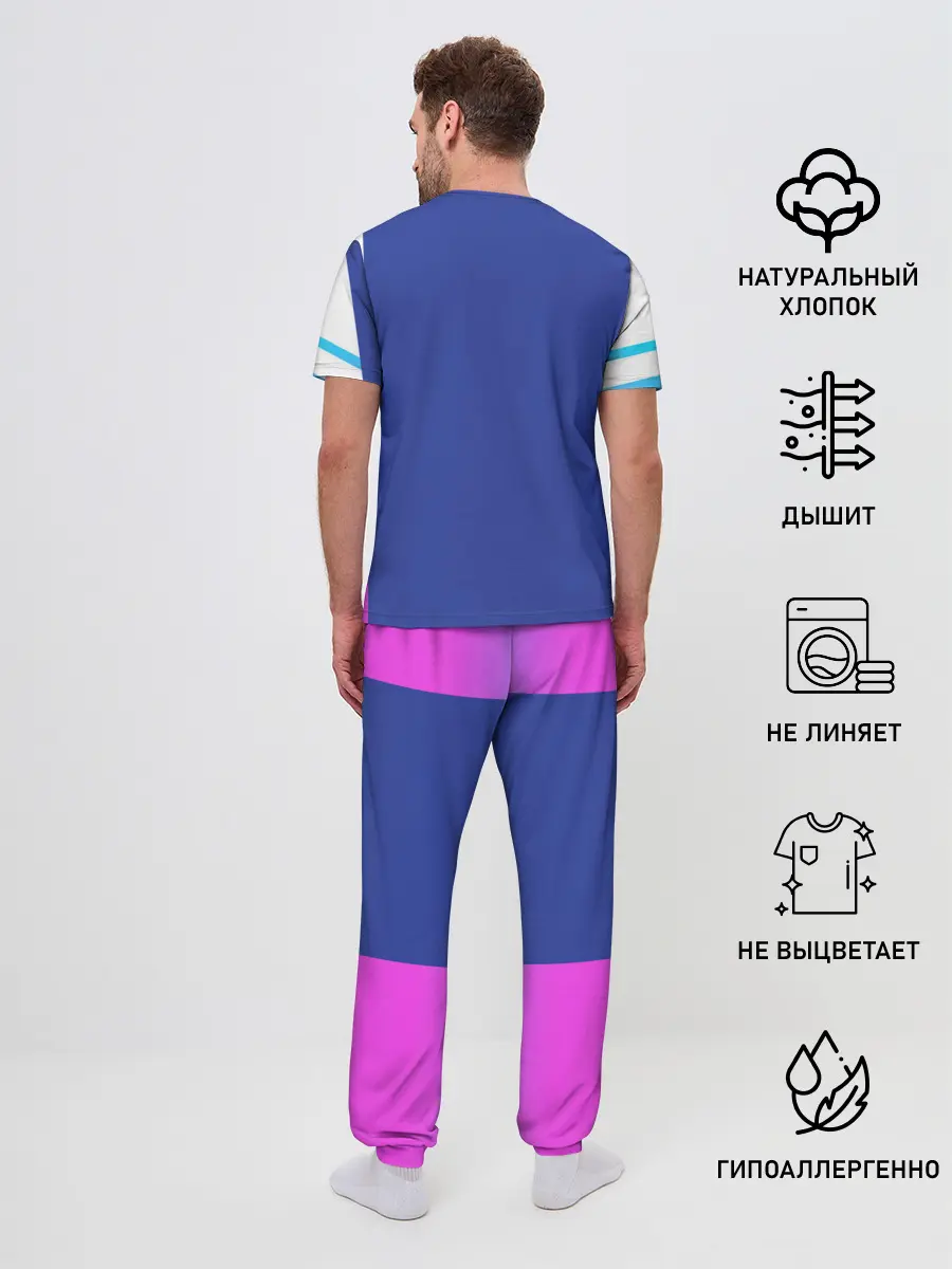 Мужская пижама с брюками / NEON GRADIENT FITNESS UNIFORM