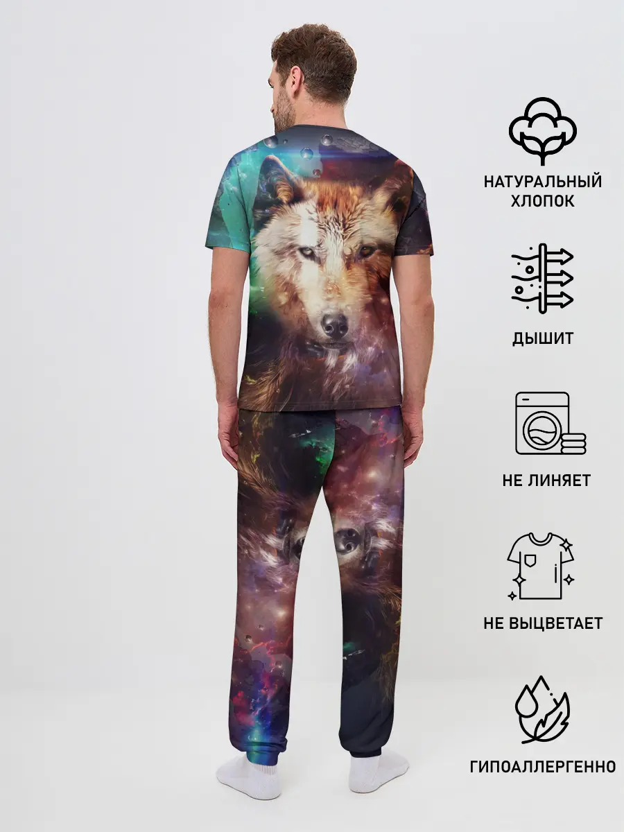 Мужская пижама с брюками / WOLF