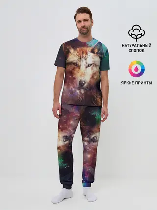 Мужская пижама с брюками / WOLF