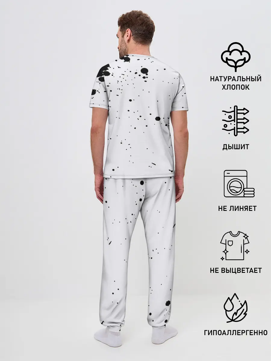 Мужская пижама с брюками / Танджиро и Незуко Камадо