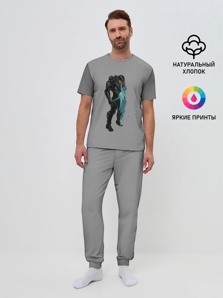 Мужская пижама с брюками / Кибер любовь