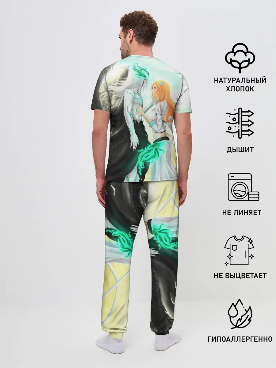 Мужская пижама с брюками / Bleach Grimmjow and Orihime