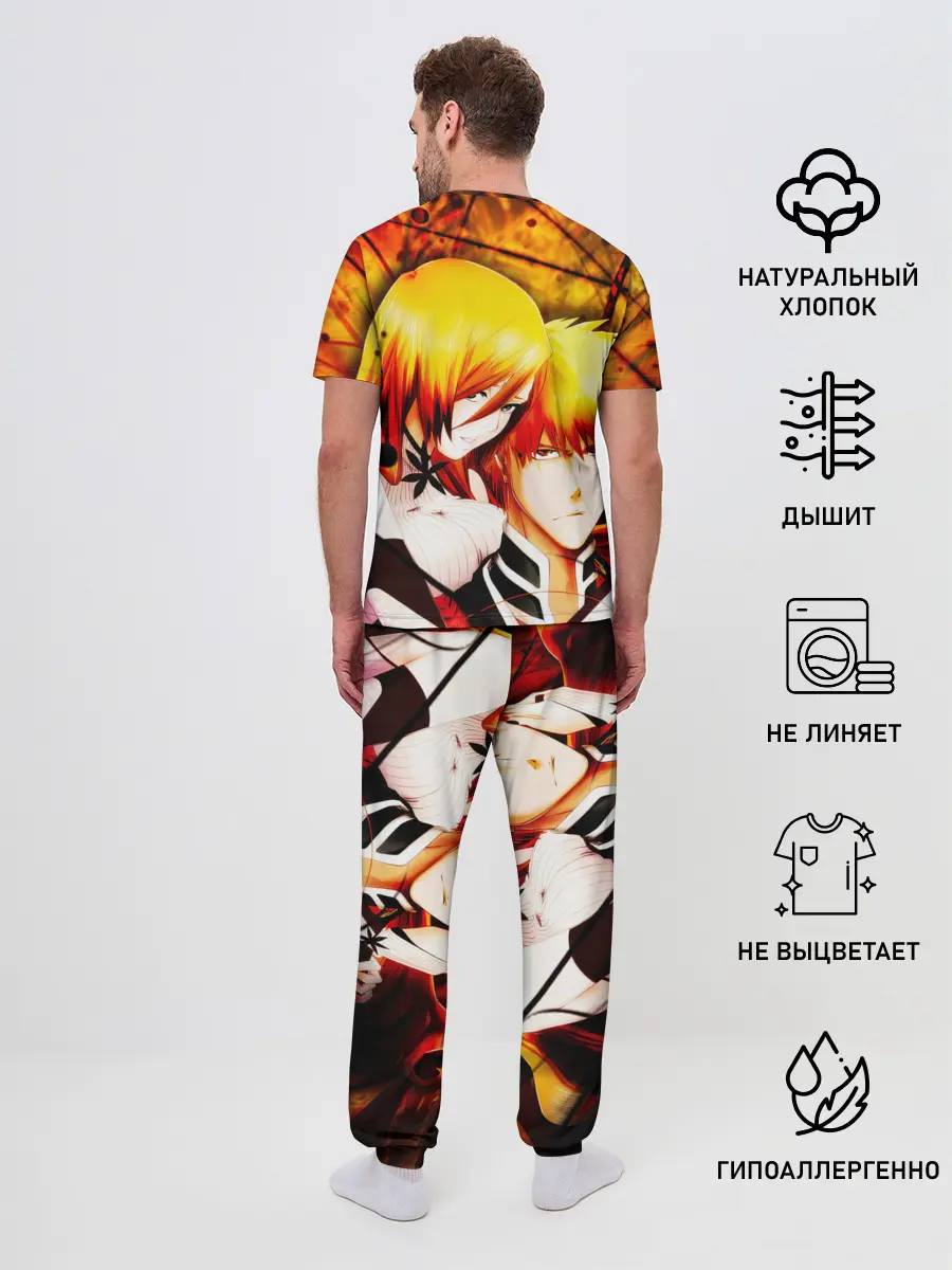 Мужская пижама с брюками / Ичиго Куросаки и Орихиме Иноуэ