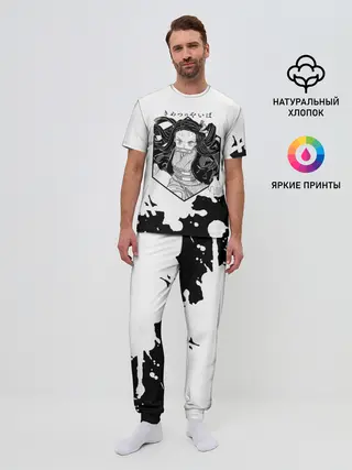 Мужская пижама с брюками / Nezuko Kamado Kimetsu no Yaiba