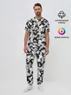 Мужская пижама с брюками / Холодный камуфляж