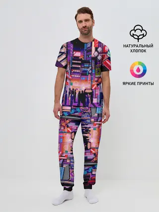 Мужская пижама с брюками / Переулок Токио