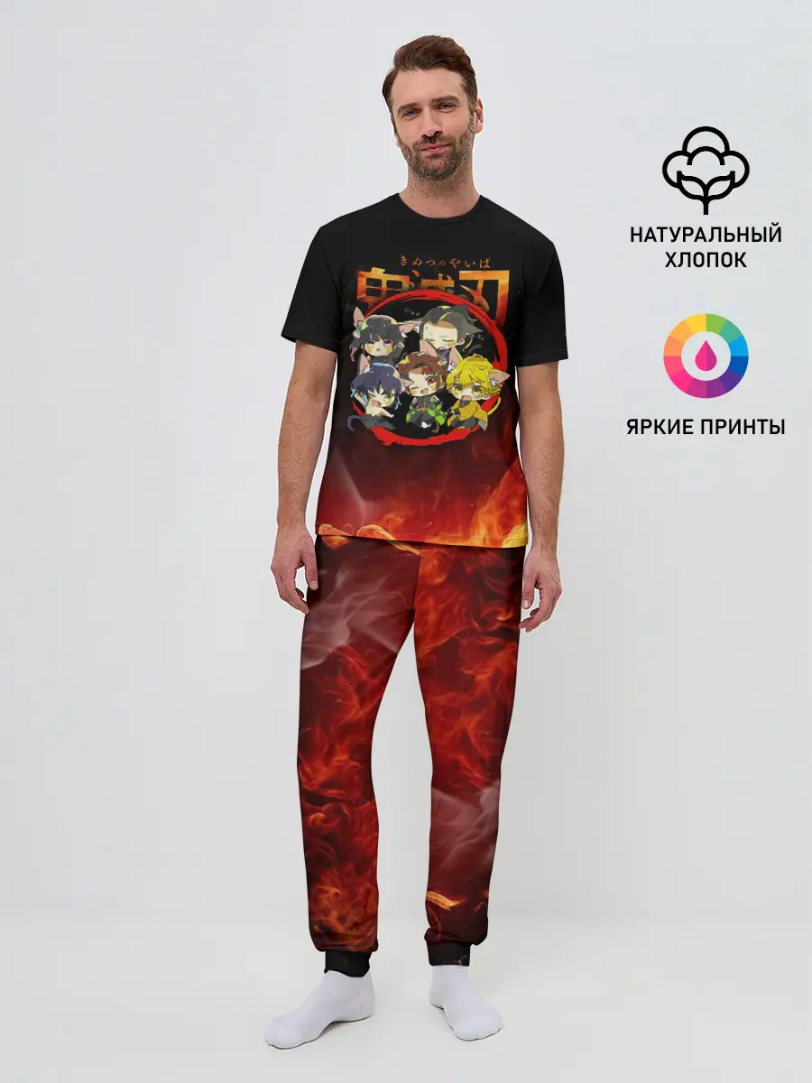 Мужская пижама с брюками / Клинок, рассекающий демонов Персонажи