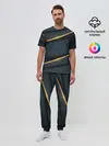 Мужская пижама с брюками / 3D luxury gold