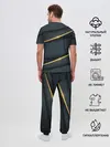 Мужская пижама с брюками / 3D luxury gold