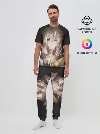 Мужская пижама с брюками / Blue Eyes Albedo.