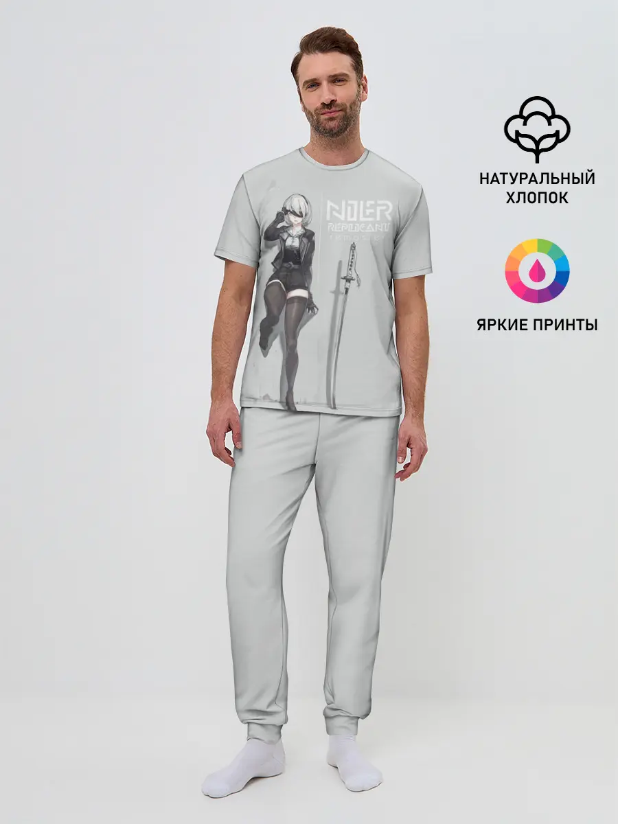 Мужская пижама с брюками / NIER REPLICANT REMASTER