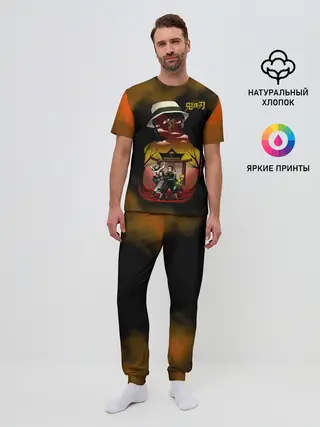 Мужская пижама с брюками / ГЕРОИ Клинок, рассекающий демонов