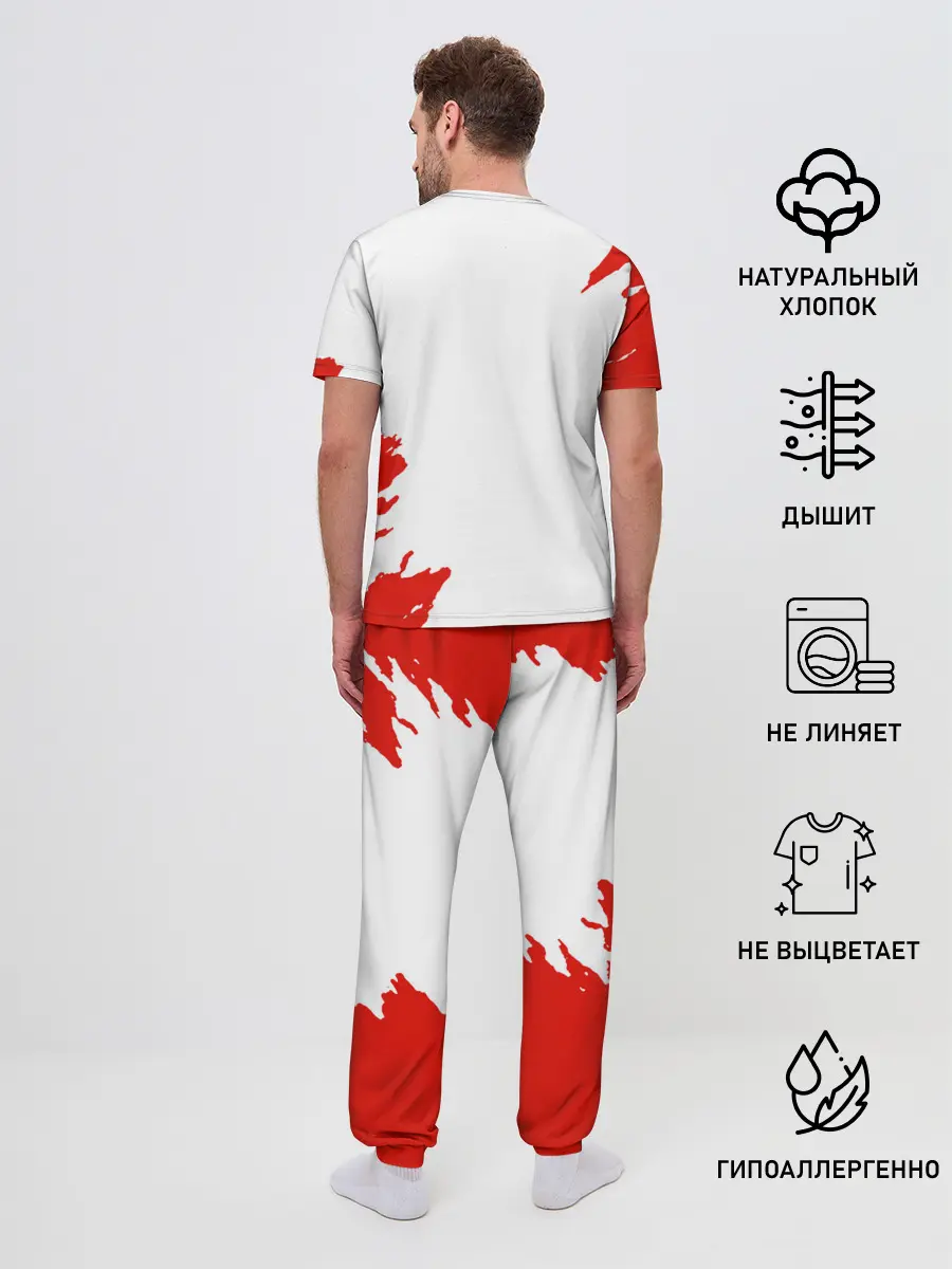 Мужская пижама с брюками / Танджиро Камадо Kimetsu no Yaiba