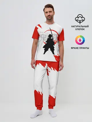 Мужская пижама с брюками / Танджиро Камадо Kimetsu no Yaiba