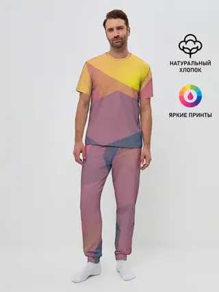 Мужская пижама с брюками / Векторный Египет