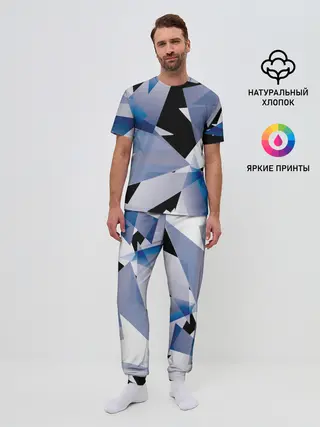 Мужская пижама с брюками / Broken glass