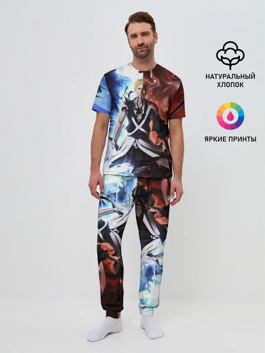 Мужская пижама с брюками / Bleach Ichigo Kurosaki