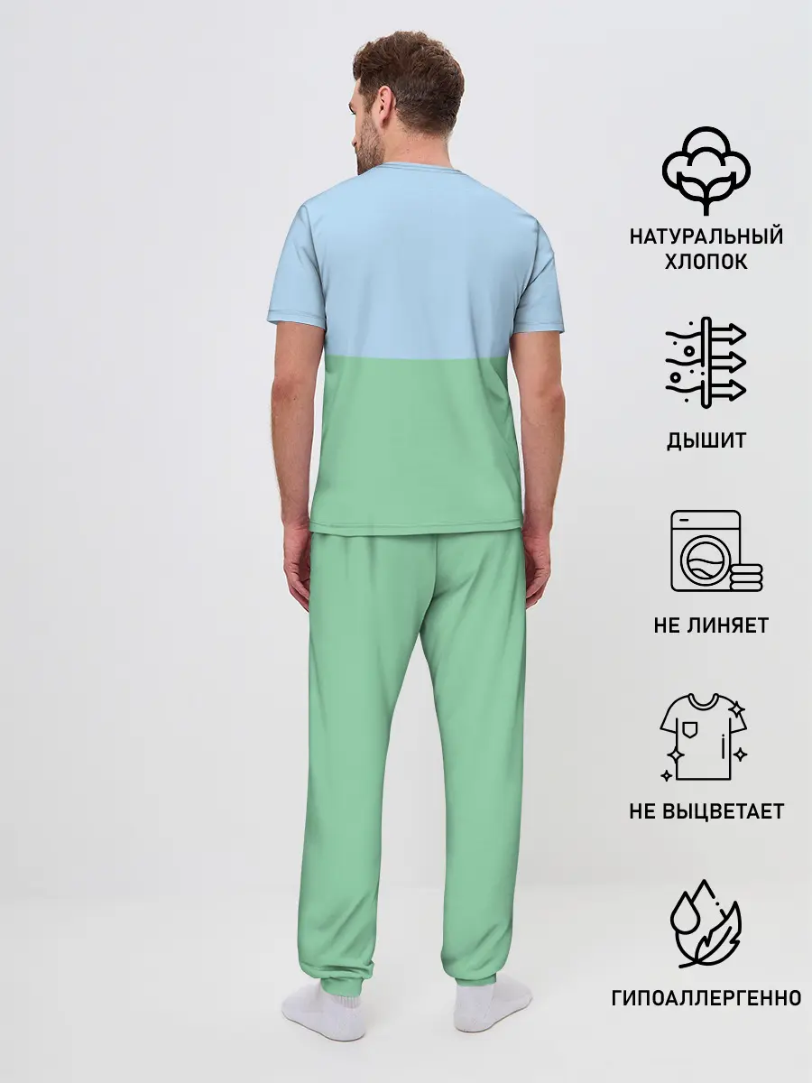 Мужская пижама с брюками / Милый Корги