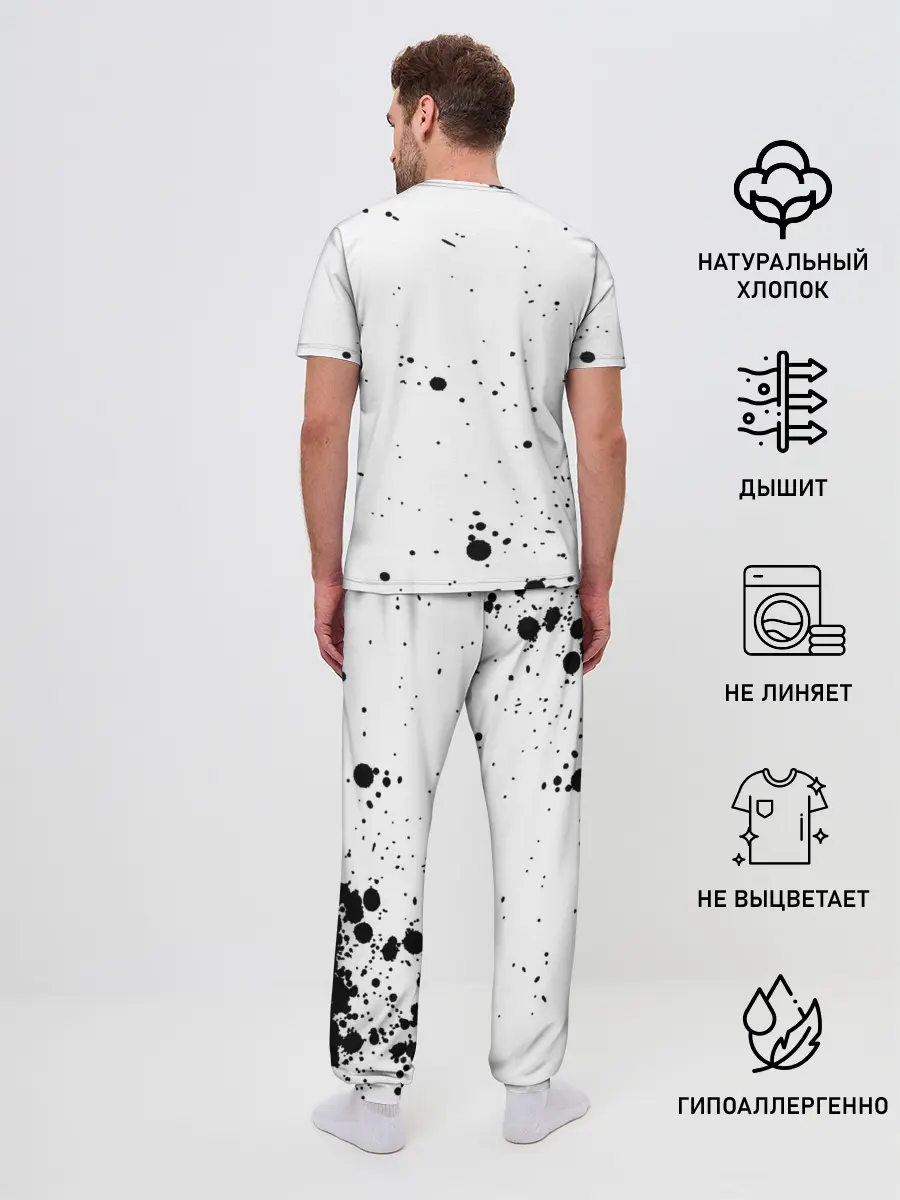 Мужская пижама с брюками / Зеницу Агацума Kimetsu no Yaiba