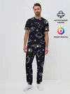 Мужская пижама с брюками / космос