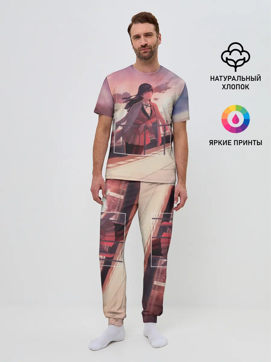 Мужская пижама с брюками / Kakegurui Yumeko Jabami art