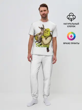 Мужская пижама с брюками / Шрек и Осел Мультфильм