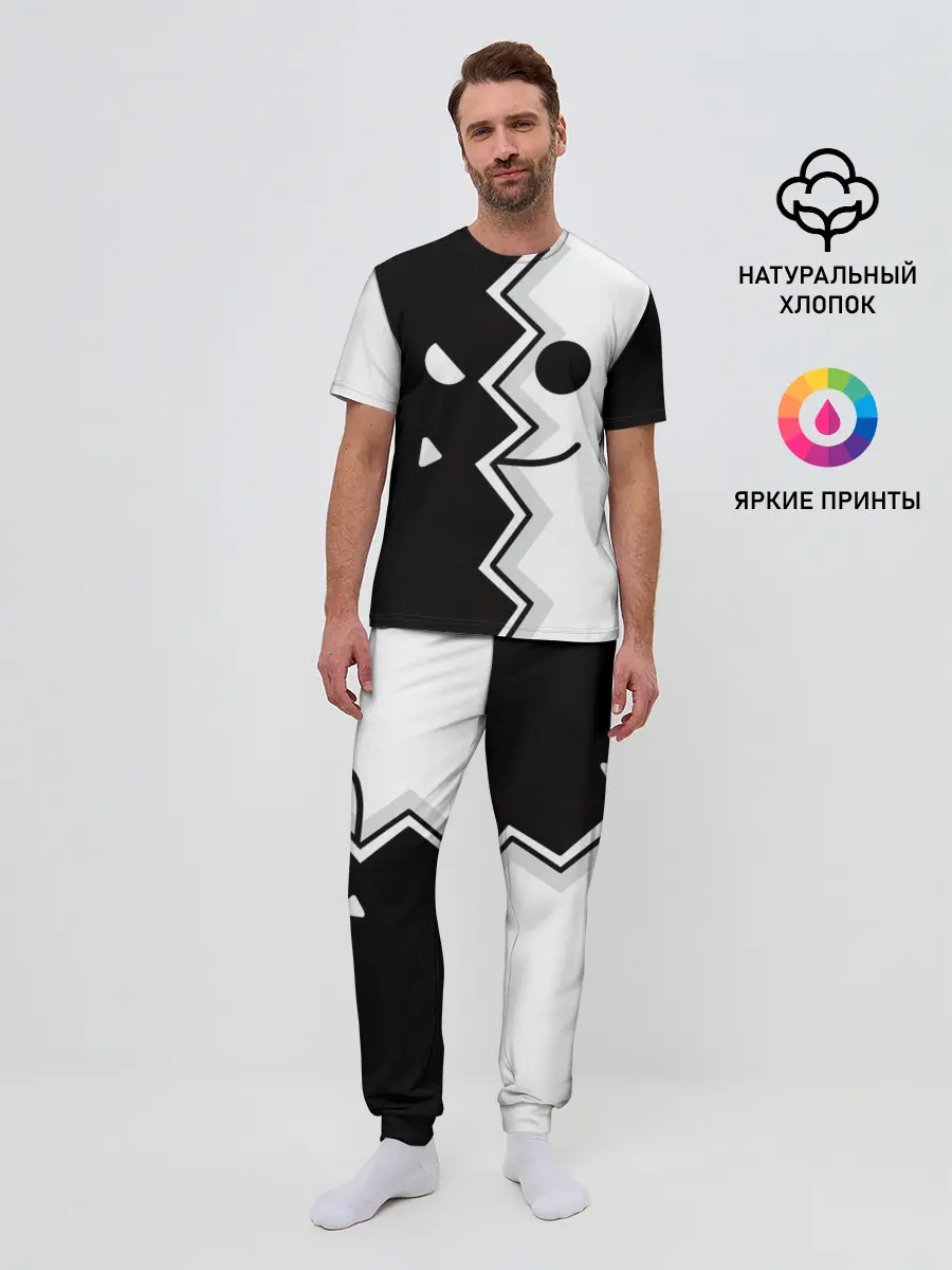Мужская пижама с брюками / Geometry Dash