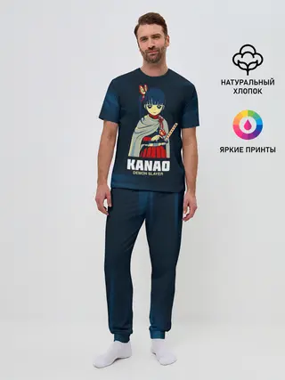 Мужская пижама с брюками / KANAO Demon Slayer