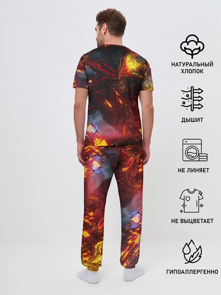 Мужская пижама с брюками / Path of Exile | Fire Demon