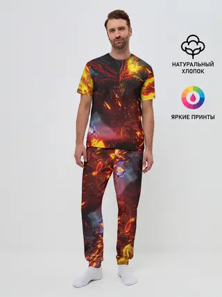 Мужская пижама с брюками / Path of Exile | Fire Demon