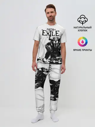 Мужская пижама с брюками / PATCH OF EXILE WARRIOR